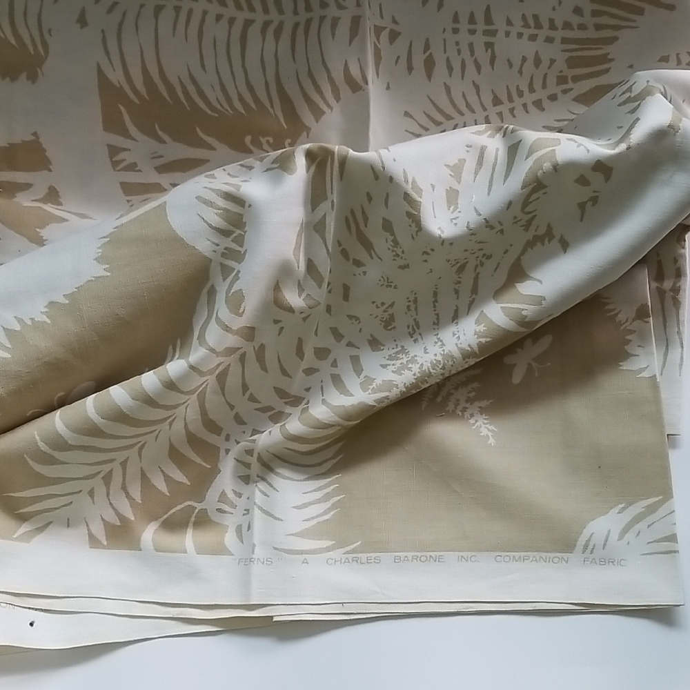 Ferns A Charles Barone Inc Companion Fabric With Butterfly Accents